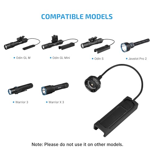 OLIGHT SROD-7 Magnetic Remote Pressure Switch for Odin S, Odin GL M, Odin GL Mini, Warrior 3, Warrior X 3, Warrior X 4, Warrior 3S, Javelot pro 2 (Not Compatible with Odin and Odin mini) (Black)