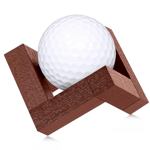 Wooden Golf Ball Display Holder - 1.97 Inch Walnut Stand - 1 Pc