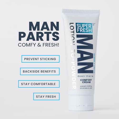 Ocean Citrus Deodorant Powder Lotion for Men - 4oz 2-Pack