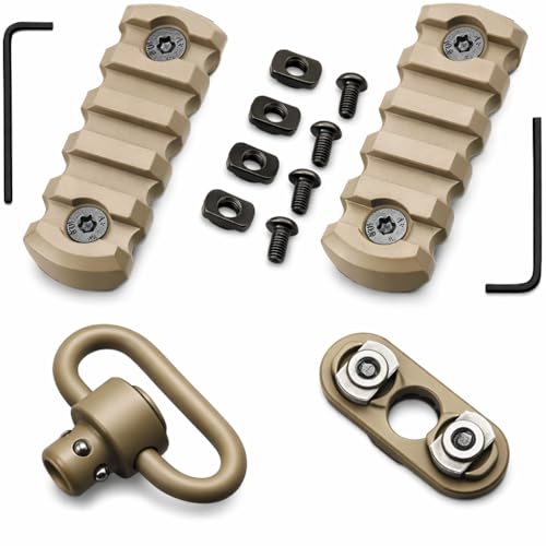 5-Slot M-LOK Picatinny Rail Sections - Set of 2