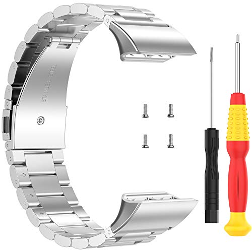 Stainless Steel Replacement Watch Band for Garmin Forerunner 35 - Silver