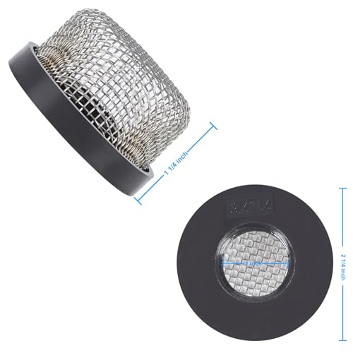 Stainless Steel Mesh Aerator Screen Strainer - ¾ Inch Thread (2 Pcs) - White