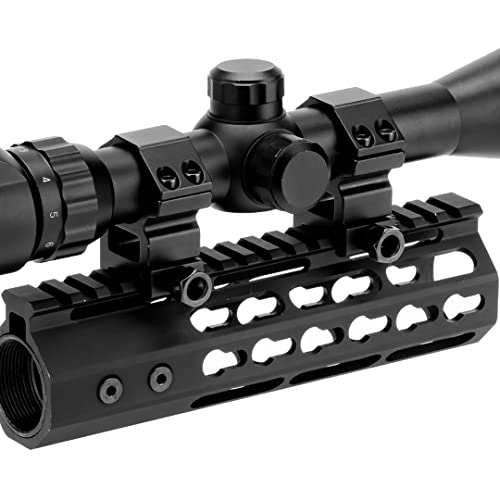 1 Inch High Profile Scope Rings - 2 Pcs Picatinny Mounts