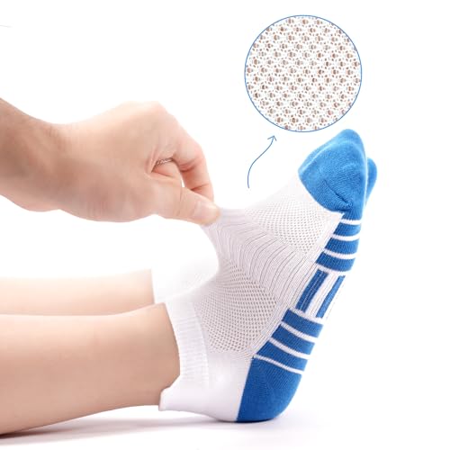 SPTRAMLE 12 Pairs Kids Athletic Socks with Tab - 5-7 Years, Multicolor #2
