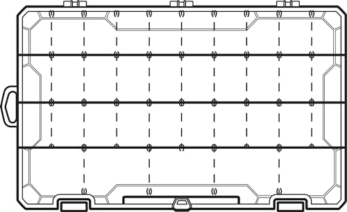 Tackle Storage Box with Anti-Corrosion Dividers - 14.25-Inch 5007