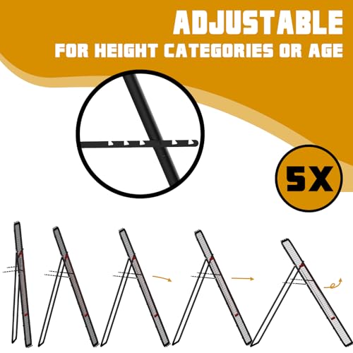 Adjustable 7x4 FT Volleyball Rebounder Net for Training