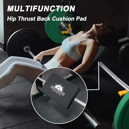 Extra Thick Barbell Pad for Hip Thrusts - Black