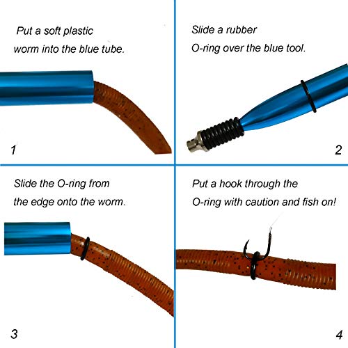 Wacky Rigging Worm O-Rings - 200pcs for Bass Fishing