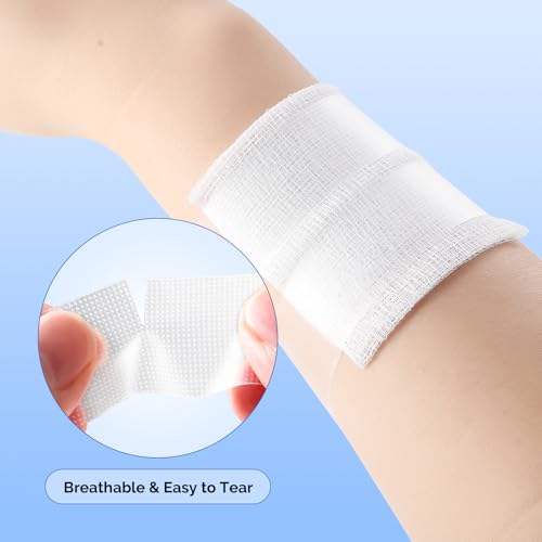 12 Rolls Transparent Medical Tape 1" x 10 Yards – Latex-Free Sterile Adhesive, 12 Roll Pack