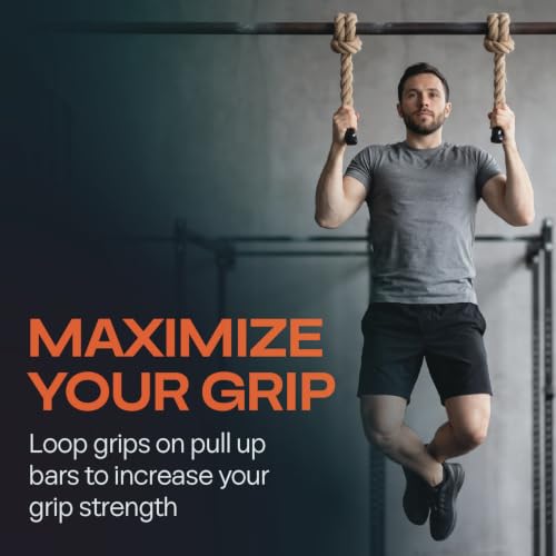 2-Inch Thick Rope Grips for Pull-Ups and Strength Training - Monkey Grip Handles