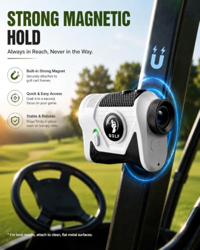 Golf Range Finder with Slope Switch - 1200 Yards, 7X Optics