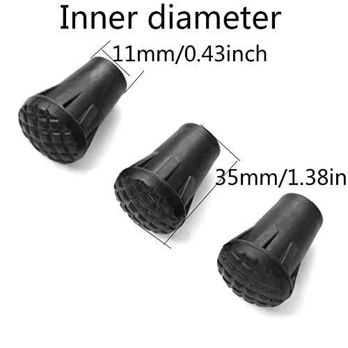 Assorted Trekking Pole Tips - 8-Piece Replacement Set