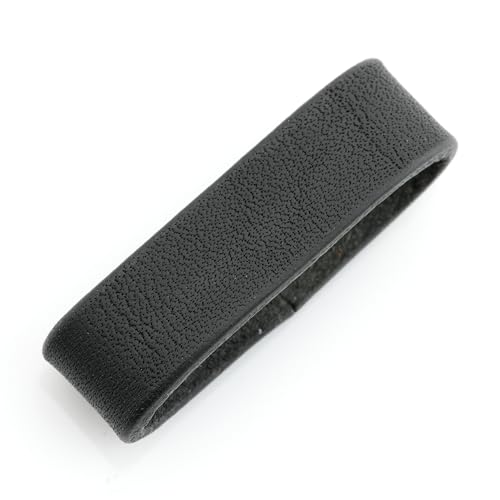 Craftmemore 1 Inch Leather Belt Loop Keeper – Genuine Full-Grain Leather, Black