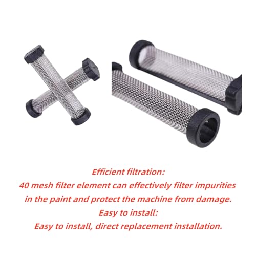 10 Pack 288747 40-Mesh Manifold Filters, Paint Sprayer Replacement Parts Compatible with Graco Magnum X5, X7, XR5, XR7, XR9, ProX7, ProX9, ProX17, ProX19, ProX21