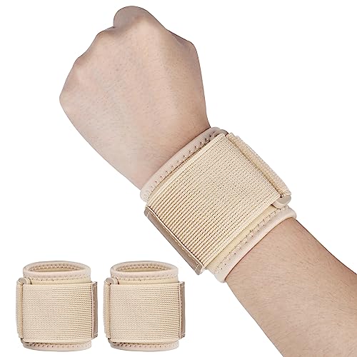 Adjustable Wrist Brace Compression Supports for Tendonitis - Beige