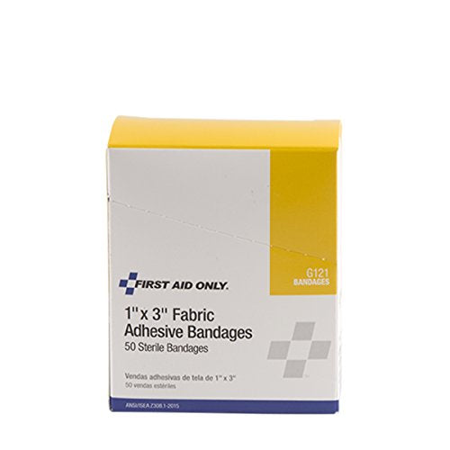 Flexible Fabric Adhesive Bandages 1" x 3" - 50 Count Box