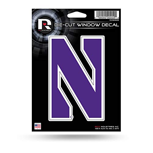 Northwestern Wildcats Die Cut Vinyl Decal - Team Color 5.75" x 7.75"