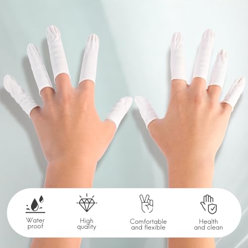 Disposable Latex Finger Cots - Medium Size Protective Sleeves - 210 Pack