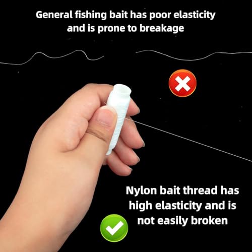 Fishing Bait Elastic Thread - Invisible Nylon Magic Line, 656FT