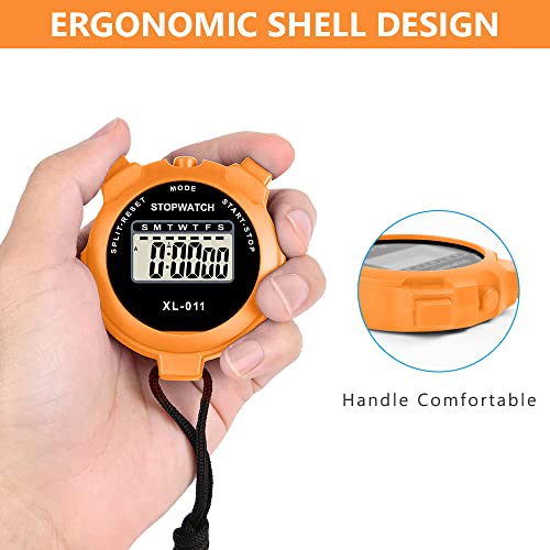 Digital Stopwatch with Large Display - Multi-Function Timer for Sports
