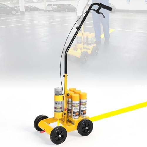 Line Striping Machine for Parking Lots - Adjustable 2-4 Inch Width