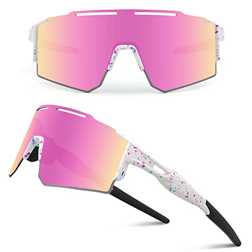 Sport Sunglasses with UV400 Protection for Running & Cycling