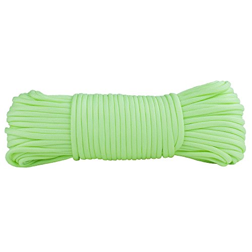 West Coast Paracord Glow in the Dark 100ft Parachute Cord - Green Goblin