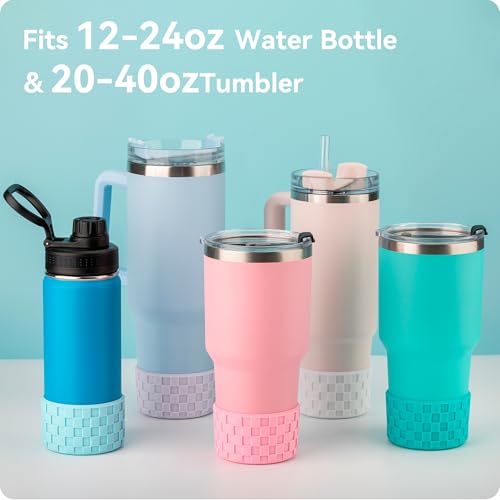 Silicone Boot Sleeve for Stanley 20-40oz Quencher Cup - Black