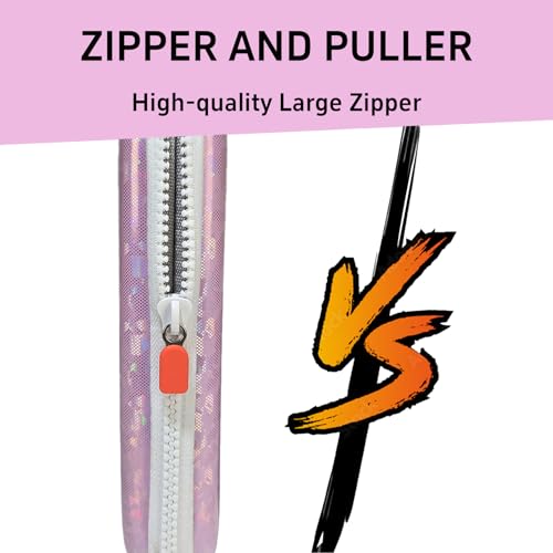 Pink Sparkly Card Case Holder for Yoto Cards, 80-Pockets Zipper Organizer