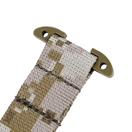 MOLLE D Ring T Mount Bar - Tactical Glove Hook Clip - Desert Camouflage