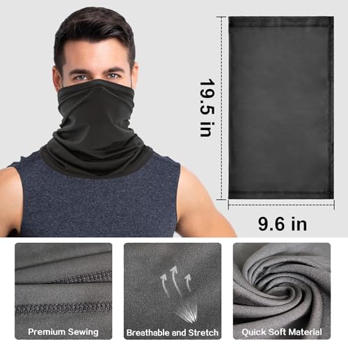 Cisnocr Camo 1 Pack Breathable Cooling Neck Gaiter Face Mask for Men Women