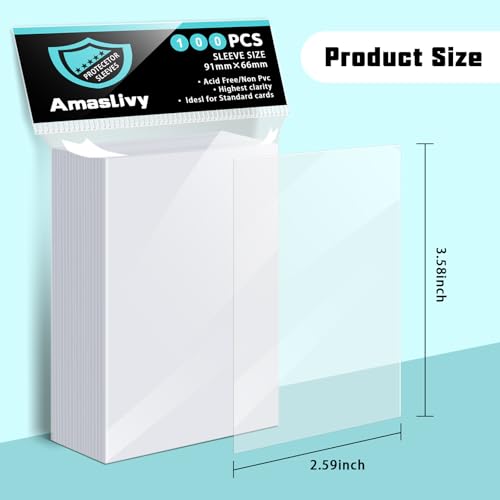 600 Count Trading Card Sleeves - Matte Clear Standard Size Protectors