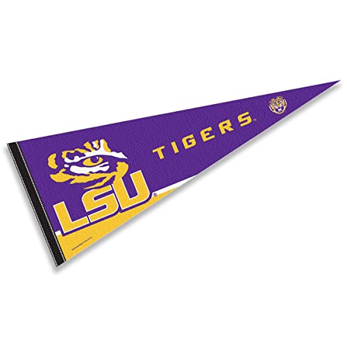 LSU Tigers Full Size Eye Logo Pennant - 12x30 Inches