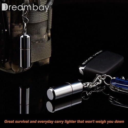 Waterproof Mini Keychain Lighter - 2 Pack for Survival