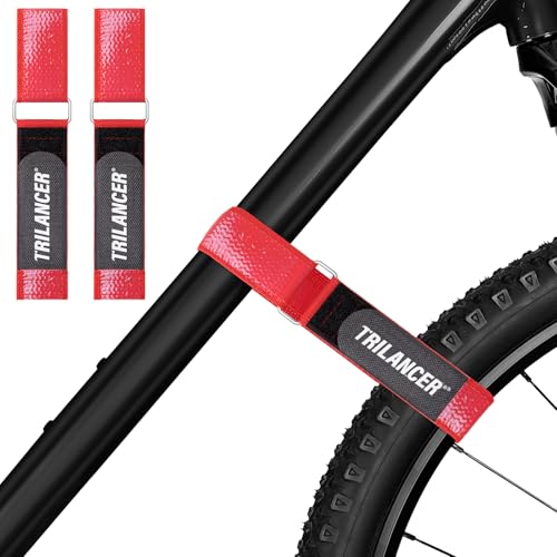 26'' Anti-Slip Bike Rack Straps - Heavy-Duty Silicone Coating (2 Pcs)