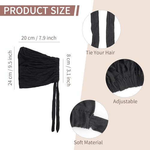 OPUHOHR 4 Pack Women Turban Under Caps - Soft Modal Hijab Undercaps with Ties