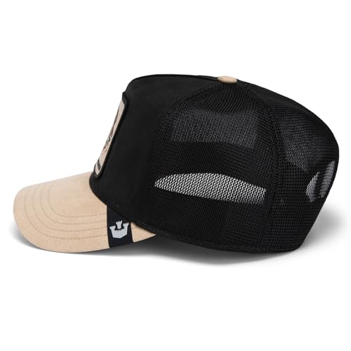 Goorin Bros. Suede Trucker Hat for Men & Women - Black (Suede Cheetah)