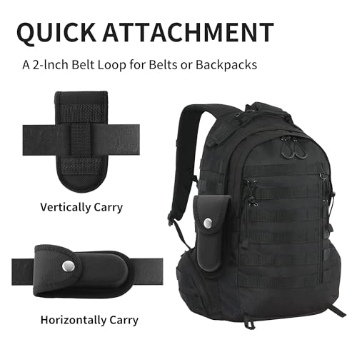 Durable Nylon Pocket Knife Sheath - Multitool Pouch for Belts