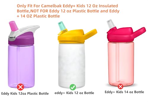 Replacement Straws for CamelBak eddy+ 12 oz Kids Water Bottle - BPA-Free