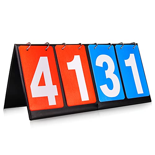 Scoreboard Score Keeper for Basketball & Tennis - Red/Blue