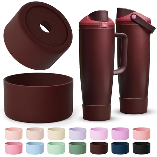 Silicone Boot for Owala 30oz & 40oz Bottles - Black Cherry