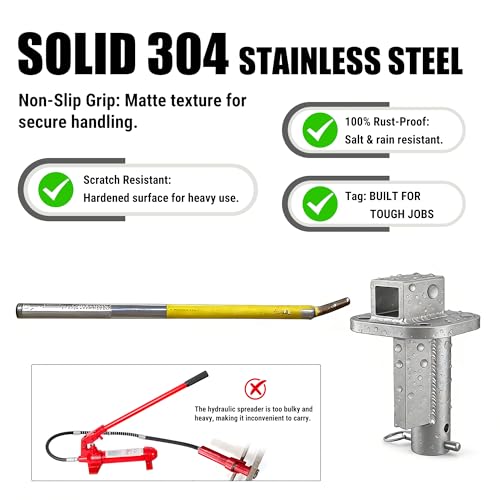 Heavy-Duty Stainless Steel Trailer Side Rail Repair Tool