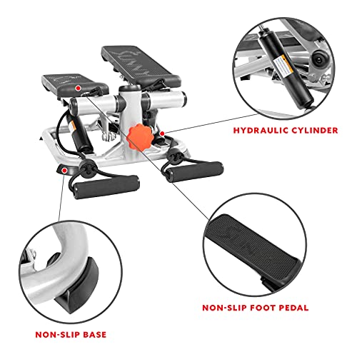 Mini Stepper with LCD Monitor & Adjustable Height - Grey