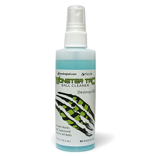 Bowling Ball Cleaner - 4oz - Restores Tack & Removes Oil, Scuffs