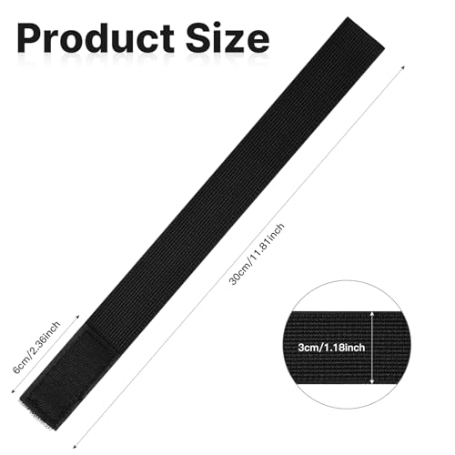 Adjustable Elastic Bands with Velcro - 6 Pcs for Cycling & Hiking