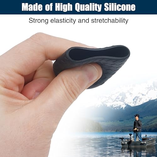 Fishing Rod Butt Cap Silicone Protector - 6pcs S+M+L