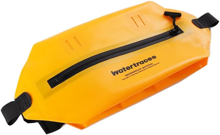 Skiennix Waterproof Fanny Pack - Versatile Crossbody Waist Bag for Kayaking & Boating | Black & Yellow
