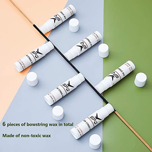 Bowstring Wax - 6 Pack Non-Toxic Archery Wax Stick