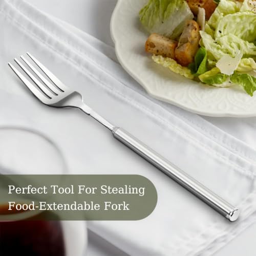 Haosie Extendable Prank Fork 22–64 cm, Telescopic 4 Pcs Set