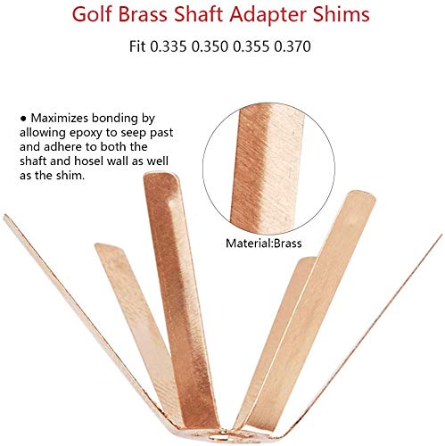 Golf Brass Adapter Spacer Shims for Iron Shaft - 5PCS 0.335